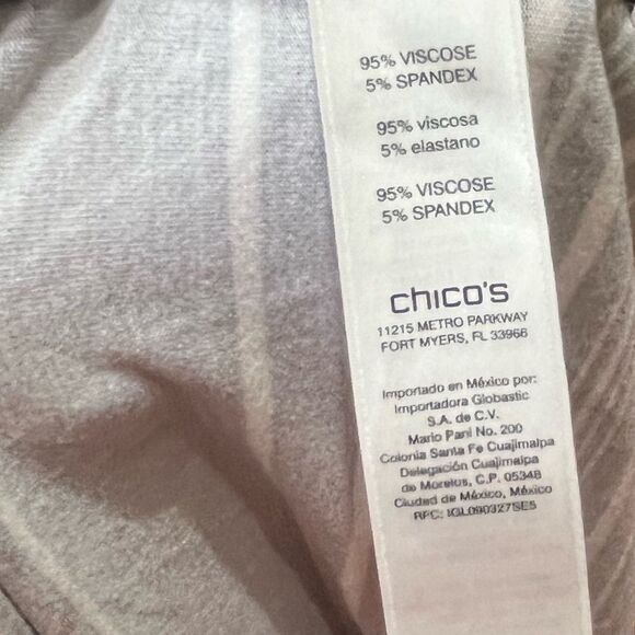 Chico’s Navy And White Striped Women's Skirt, Size L/12 (Chico’s 2) - Picture 7 of 7